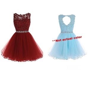 Homecoming Dresses A Line Tulle Cocktail Gown